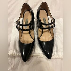 Prada Mary Jane Double Buckle Pumps
